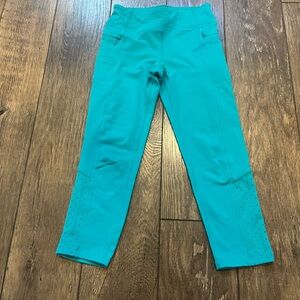 Layer8 girls turquoise leggings